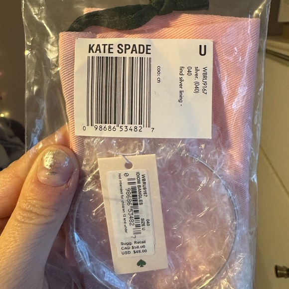 New in package! Kate Spade “find the silver lining” bangle - Picture 8 of 9
